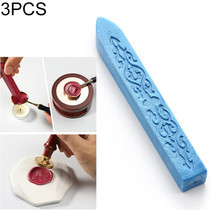 3 PCS Seal Dedicated Beeswax Stick  Paint Stamp Handmade DIY Tool Sealing Strips(Sky blue)