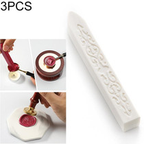 3 PCS Seal Dedicated Beeswax Stick  Paint Stamp Handmade DIY Tool Sealing Strips(White)