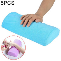 5 PCS Soft Hand Rests Washable Hand Cushion Sponge Pillow Holder Arm Rests Nail Art Manicure Hand Pillow Cushion(Lake Blue)