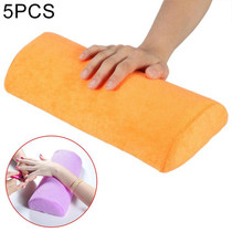 5 PCS Soft Hand Rests Washable Hand Cushion Sponge Pillow Holder Arm Rests Nail Art Manicure Hand Pillow Cushion(Yellow)