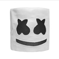 Fashionable Halloween Party Marshmallow Mask Night Club Latex White Mask Adult DJ Cosplay Costume Helmet