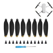 8PCS/Set Sunnylife 4726F Low Noise Quick-release Wing Propellers for DJI Mavic Mini 1(Gold)