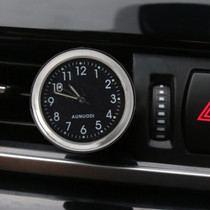 Car Outlet Clock Car Luminous Material Car Clock Car Electronic Watch Car Air Conditioning Outlet Perfume Ornaments(Black)