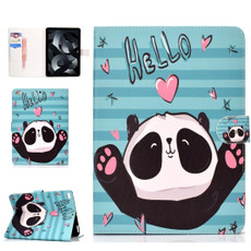 For iPad Air / iPad Air 2  2016 / iPad Pro9.7 / iPad9.7 / 2017 / 2018 Colored Drawing Pattern Horizontal Flip PU Leather Case with Holder & Card Slot & Sleep / Wake-up Function(Love Panda)