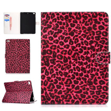 For iPad Pro10.5 inch Colored Drawing Pattern Horizontal Flip PU Leather Case with Holder & Card Slot & Sleep / Wake-up Function(Red Pink Leopard)