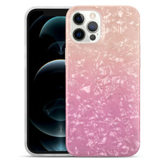 For iPhone 11 Pro Max Gradient Color Shell Texture IMD TPU Shockproof Case (Gradient Orange Pink)