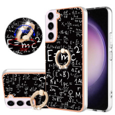 For Samsung Galaxy S23 5G Electroplating Dual-side IMD Phone Case with Ring Holder(Equation) For Samsung Galaxy S23 5G Electroplating Dual-side IMD Phone Case with Ring Holder(Equation)