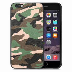 For iPhone 6 / 6s Camouflage Leather Back Cover Phone Case(Green)