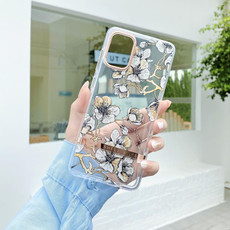 For Samsung Galaxy A32 5G Translucent Plating Flower Phone Case(Ewha)