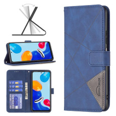 For Xiaomi Redmi Note 12S 4G / Note 11 Magnetic Buckle Rhombus Texture Leather Phone Case(Blue) For Xiaomi Redmi Note 12S 4G / Note 11 Magnetic Buckle Rhombus Texture Leather Phone Case(Blue)