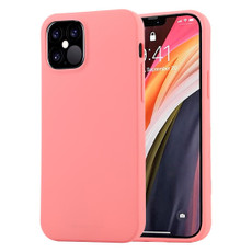 For iPhone 12 Pro Max GOOSPERY SOFT FEELING Liquid TPU Shockproof Soft Case(Pink)