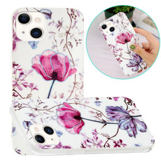 For iPhone 13 Electroplating TPU Protective Case(Lotus)