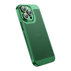 For iPhone 14 Pro Max Ice Sense Heat Dissipation Electroplating PC Phone Case(Green) For iPhone 14 Pro Max Ice Sense Heat Dissipation Electroplating PC Phone Case(Green)
