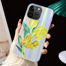 For iPhone 13 Pro Max Electroplated Color Film TPU + PC Phone Case(Tulip) For iPhone 13 Pro Max Electroplated Color Film TPU + PC Phone Case(Tulip)