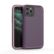 For iPhone 11 Pro Max 360 All-inclusive Shockproof Precise Hole PC + TPU Protective Case (Purple)