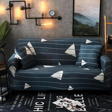 Double Seat Four Seasons Printing Full Coverage Elastic Non-slip Sofa Cover(Quiet)