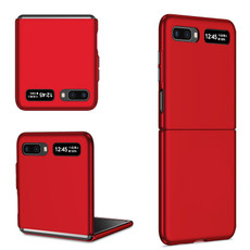 For Samsung Galaxy Z Flip 5G Armor Foldable Phone Case(Red)