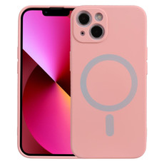 For iPhone 13 Liquid Silicone Shockproof Magsafe Case(Pink) For iPhone 13 Liquid Silicone Shockproof Magsafe Case(Pink)