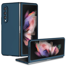 For Samsung Galaxy Z Fold3 5G Armor Foldable Phone Case(Dark Blue)