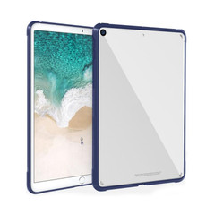 PC+TPU Transparent Shockproof Tablet Case For iPad Pro 11 inch 2018(Blue)