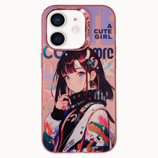 For iPhone 12 Chinese Ancient Style Electroplated Lens Ring PC Hybrid TPU Phone Case(Black Style Girl) For iPhone 12 Chinese Ancient Style Electroplated Lens Ring PC Hybrid TPU Phone Case(Black Style Girl)
