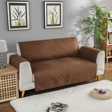 Machine Washable Sofa Couch Covers Anti-slip Recliner Sofa Protective Mat for Pet Dogs Cats, Size:130x196cm(Coffee)