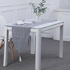 Linen Table Flag Tea Mat Cloth TV Cabinet Coffee Table Strip Cover Cloth, Size:240x33cm(Tree)