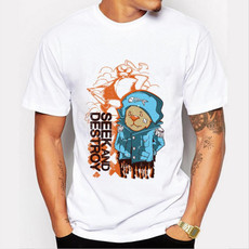 Short-sleeved Printing Pattern T-shirt for Men, Size:XXL (409)