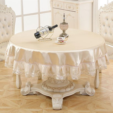 Home Fabric Round Tablecloth Hotel Disposable Anti-scald Table Mats, Size:220cm(Ice Beige) Home Fabric Round Tablecloth Hotel Disposable Anti-scald Table Mats, Size:220cm(Ice Beige)