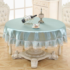 Home Fabric Round Tablecloth Hotel Disposable Anti-scald Table Mats, Size:180cm(Ice Green) Home Fabric Round Tablecloth Hotel Disposable Anti-scald Table Mats, Size:180cm(Ice Green)