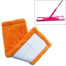 Coral Flannel Head  Padded Flat Replacement Household Company Cleaning Mop Cloth Rag(Orange) Coral Flannel Head  Padded Flat Replacement Household Company Cleaning Mop Cloth Rag(Orange)