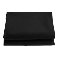 Polyester Parasol Replacement Cloth Round Garden Umbrella Cover, Size: 3m 8 Ribs(Black)