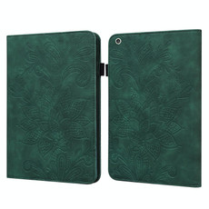 Lace Flower Embossing Pattern Horizontal Flip Leather Case with Holder & Card Slots & Wallet & Photo Frame & Sleep / Wake-up Function For iPad mini  2019 / 4 / 3 / 2 / 1(Green)