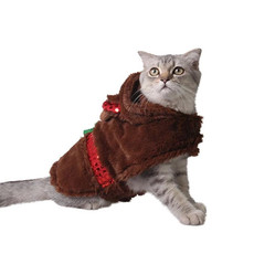Pet Party Supplies Plush Warm Christmas Reindeer Winter Clothes, Size: M