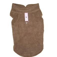 Winter Polar Flannel Pet Clothes French Bulldog Coat Pug Costumes Jacket for Dogs for Puppy Dogs, Size:L(Coffee)