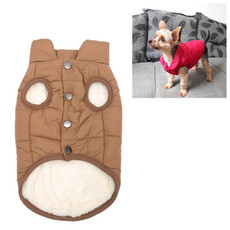 Winter Pet Coat Clothes for Dogs Winter Clothing Warm Dog Clothes, Size:XXL(Coffee)
