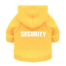 Autumn Winter Fleece Hooded Teddy Pet Dog Sweater Clothes, Size:L(Yellow)