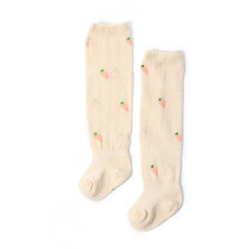 6 Pairs Baby Stockings Anti-Mosquito Thin Cotton Baby Socks, Toyan Socks: S 0-1 Years Old(Champagne Carrot)