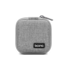 2 PCS Baona BN-F001 Headset Oxford EVA Storage Box Data Cable Charger Organizing Box(Gray)