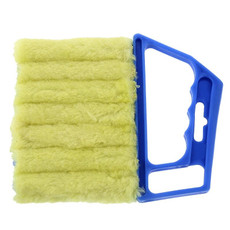 3 PCS Microfiber Blind Dust Removal Cleaning Brush, Size: 16x13.5cm(Blue)
