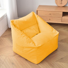 Loafers Sofa BagSkeletonless  Coat, Unfilled, Specification: Chair Cloth Cover(Bright Yellow)