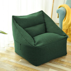 Loafers Sofa BagSkeletonless  Coat, Unfilled, Specification: Chair Cloth Cover(Ink Green)