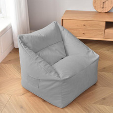 Loafers Sofa BagSkeletonless  Coat, Unfilled, Specification: Chair Cloth Cover(Light Grey)