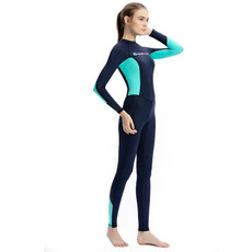 FINDSLINE  Lycra Diving Cloth Female Thin Quick-Dry Waterproof Sunblock Wetsuit, Size: XL(Navy)