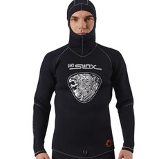 SLINX Thickened Long-sleeved Split Wetsuit With Headgear, Size: L(Jacket)