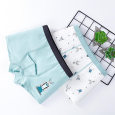 130 Yards 2pcs Boys Cartoon Cotton Boxer Antibacterial Boxer(ND411)