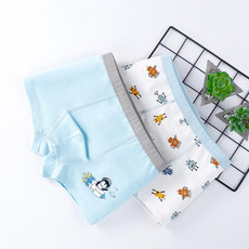 140 Yards 2pcs Boys Cartoon Cotton Boxer Antibacterial Boxer(ND413)