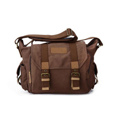 CADeN F1 Canvas Outdoor Leisure One Shoulder Digital Camera Bag( Coffee)