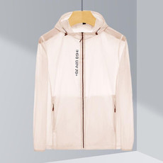 Ladys Outdoor UV Proof Breathable Lightweight UPF 70+ Couples Sun Proof Clothes (Color:Beige Size:M)