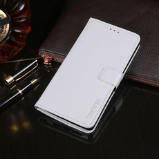 For iPhone 11 idewei Crazy Horse Texture Horizontal Flip Leather Case with Holder & Card Slots & Wallet(White)